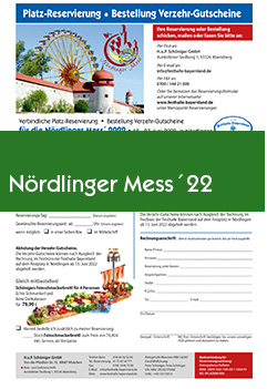Reservierungsformular Nördlinger Mess´ 2022