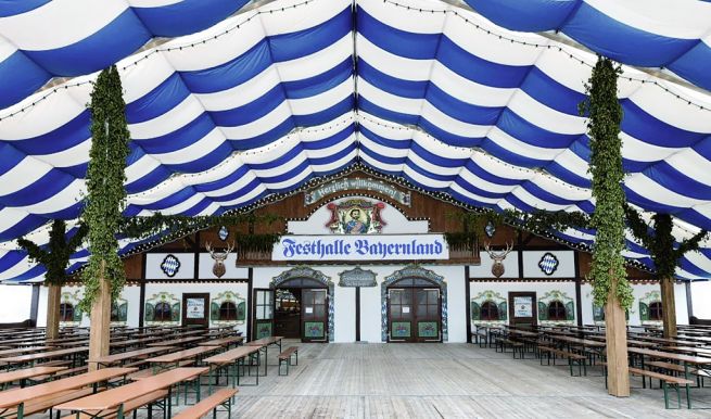 Festzelt der Festwirtsfamilie Schöniger - Festhalle Bayernland