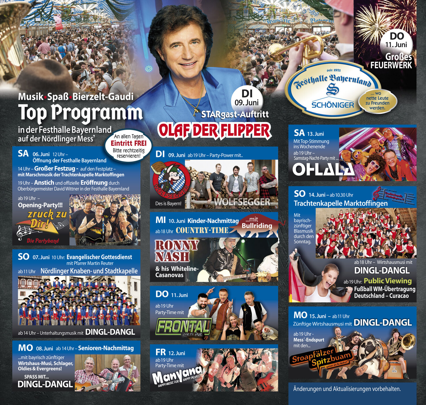 Programm Nördlinger Mess´ 2026