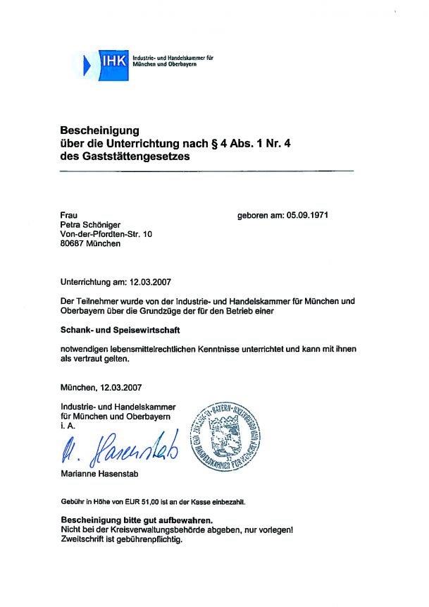 IHK-Beschein-IHK-Gaststättengesetz-Petra