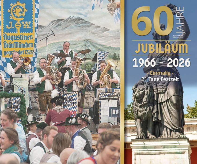 60° Festival di primavera di Monaco di Baviera sulla Thersienwiese nella Festhalle Bayernland.